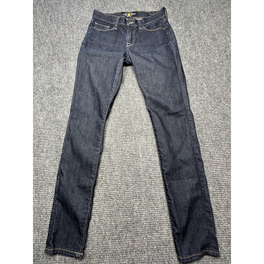 Lucky Brand Jeans Womens 4 Dark Wash Blue Sofia Skinny Stretch‎ Denim Mid Rise
